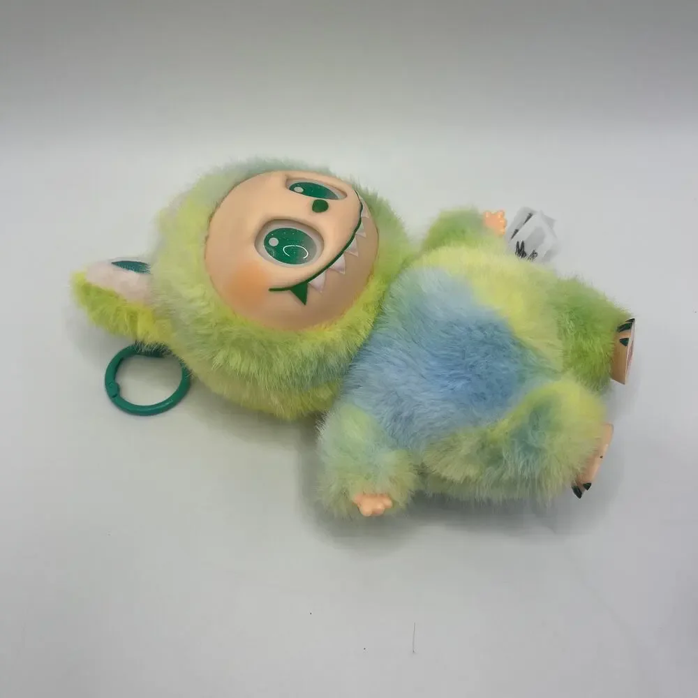 2PCS Labubu Catch Me If You Can Plush Keychain Mint Green & Gradient Set